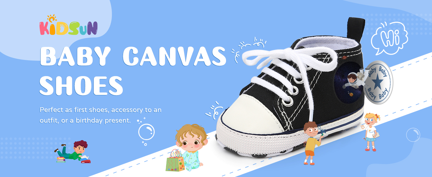 baby canvas sneakers shoes