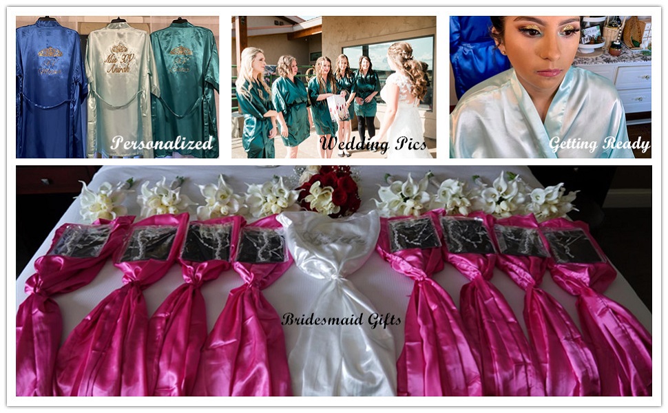 bridal robes bridesmaid robes bride robes satin robes for bridesmaids robes silk robes for women