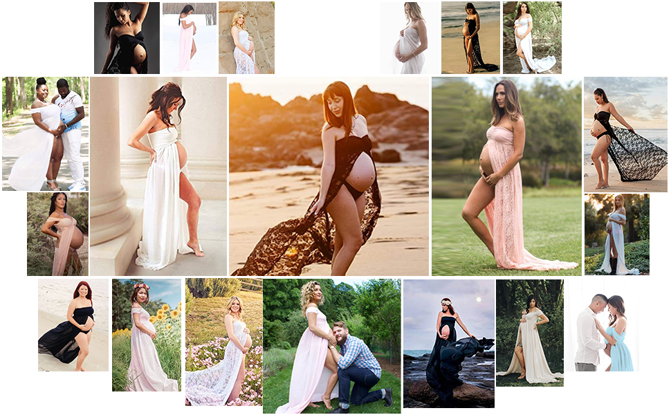 maternity photoshoot gowns