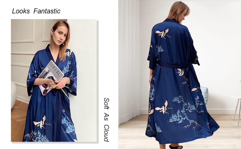 long silk robes long satin robes long kimono robes dressing gowns full length robes kimonos