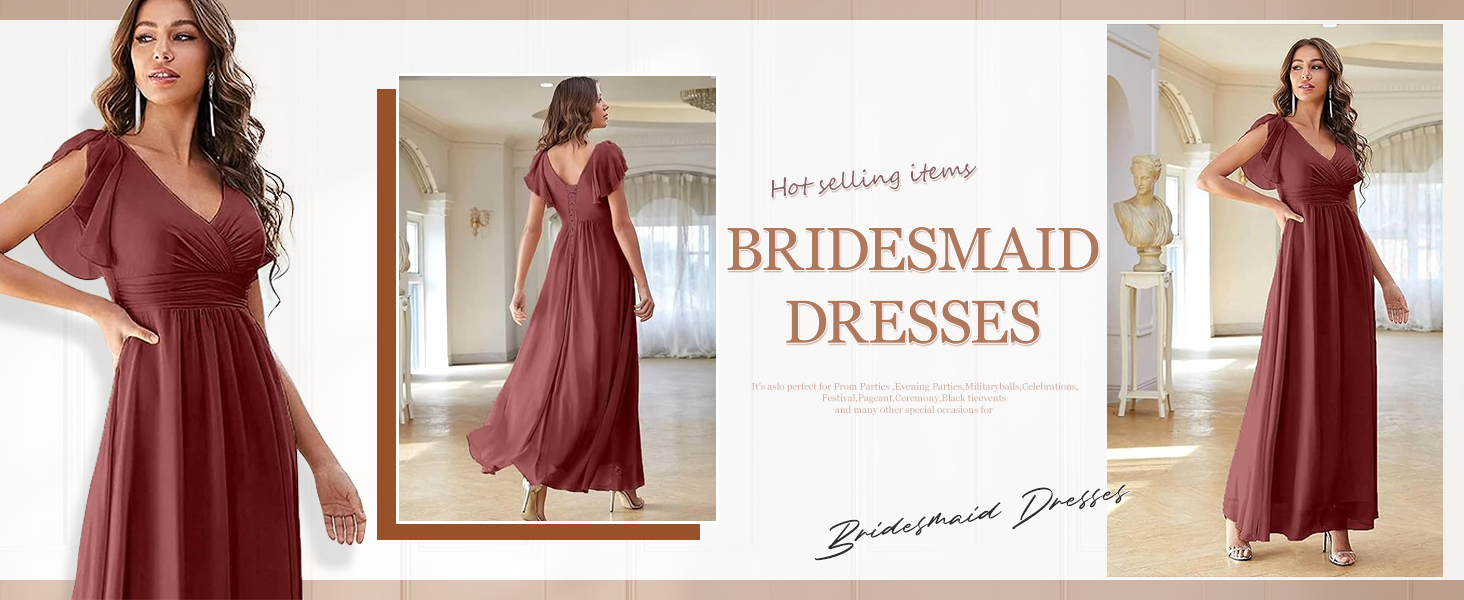 bridesmaid dress for wedding chiffon bridesmaid dress for womens