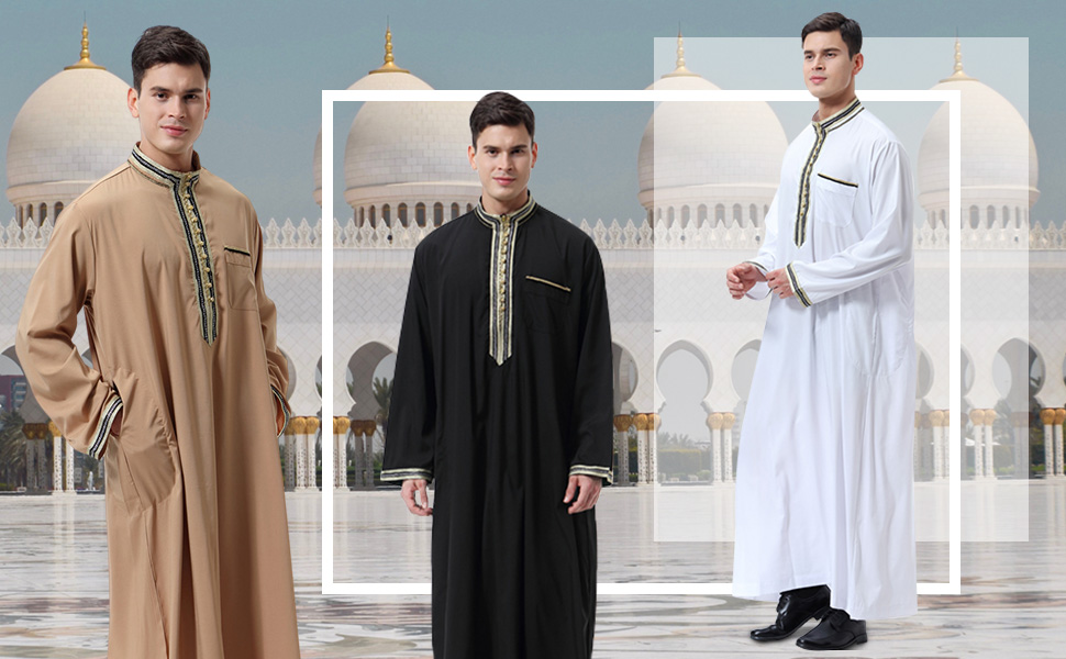 thobe for men,kaftan for men,muslim men clothing, muslim dress for men,mens thobe muslim